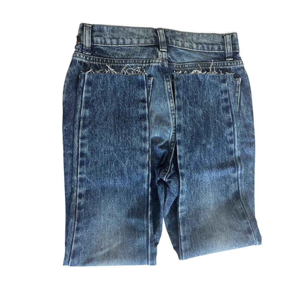 Etica Womens Blue High Rise Straight Leg Denim Jeans NWT Petite 2 Medium Wash - Picture 3 of 7